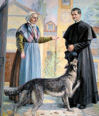 św. Jan Bosko i pies Grigio