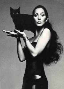 Cher-with-Black-Cat-Dark-Lady