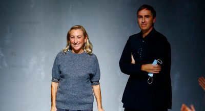 miuccia prada e raf simmons